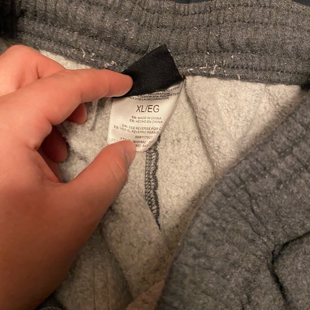 Grey sweatpants